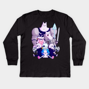 Undertale dogs Kids Long Sleeve T-Shirt